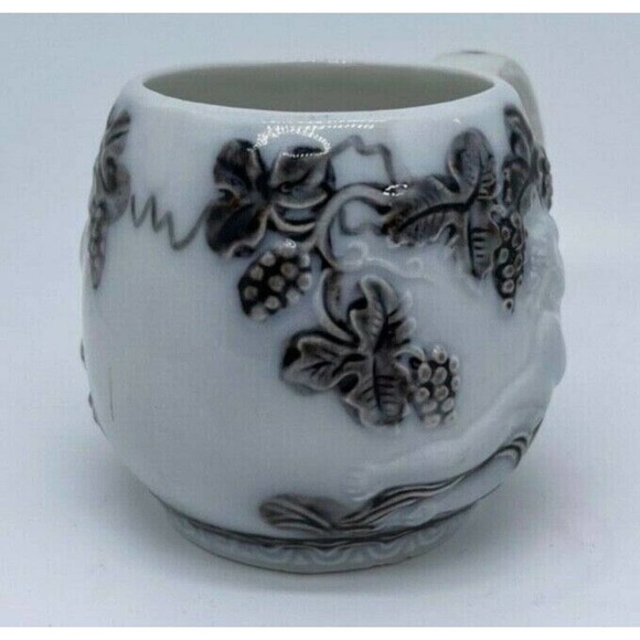 Vintage Upsala Ekeby Gefle Made In Sweden Mullbar Cherub and Grapes Mug - Picture 4 of 6